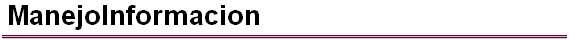ManejoInformacion